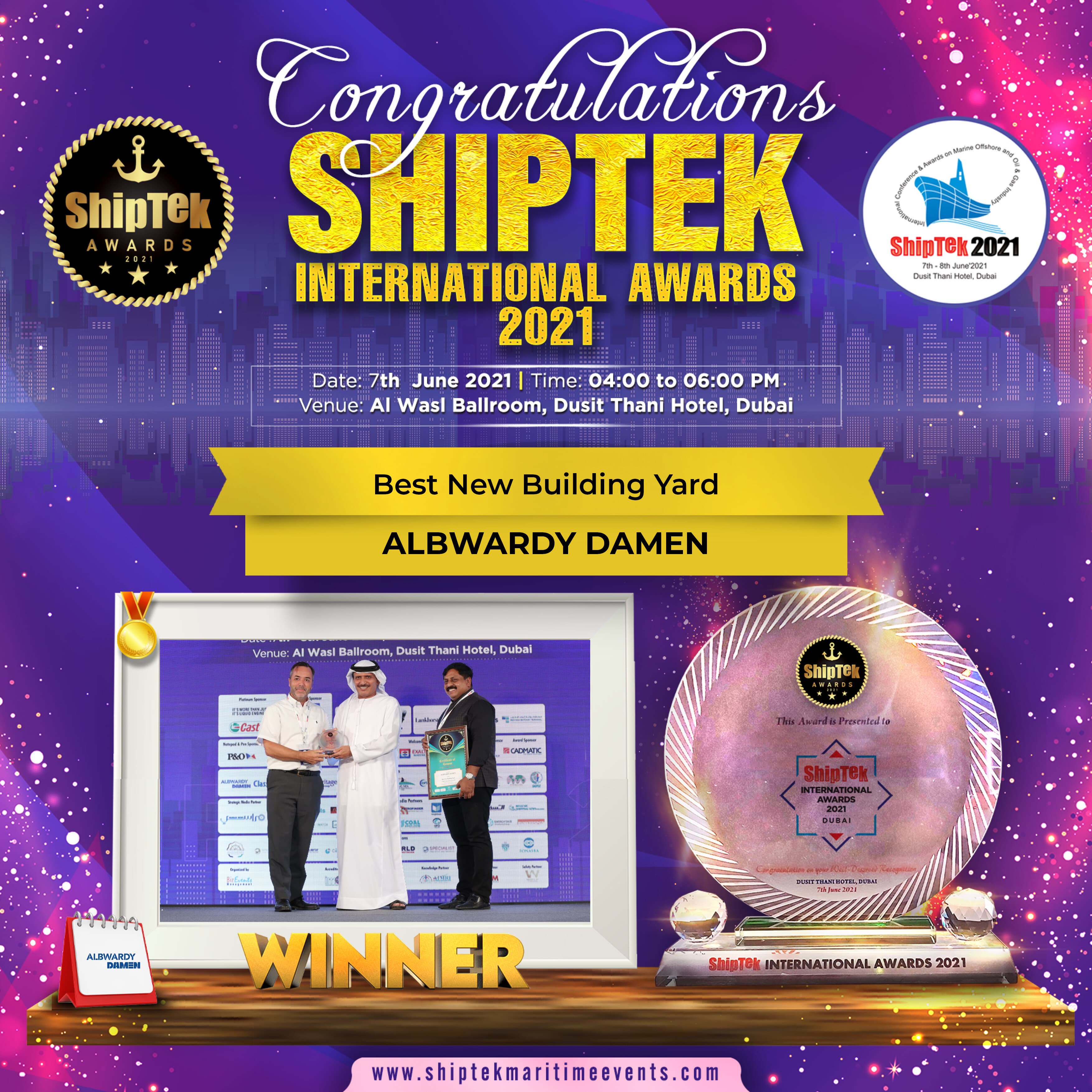 ShipTek2021 Winners